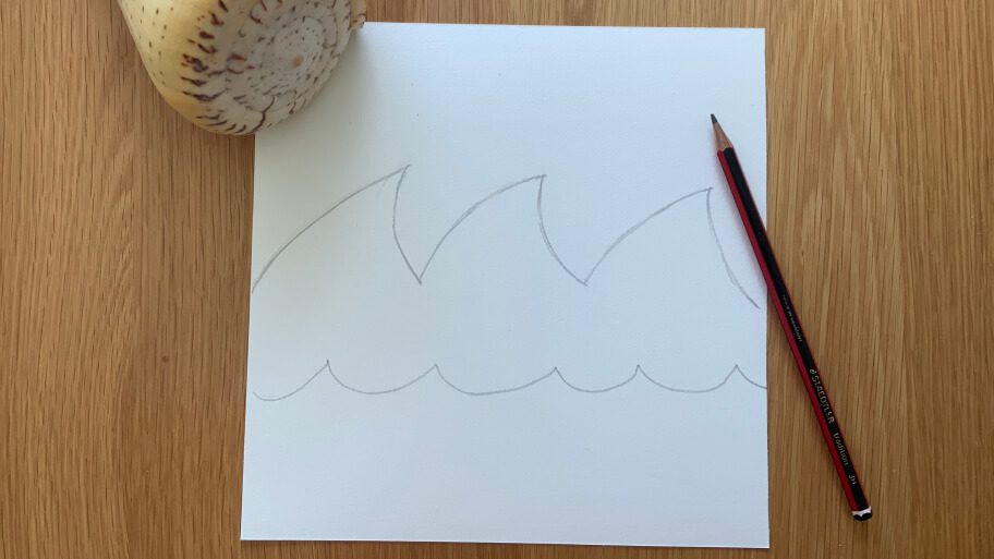 waves drawing