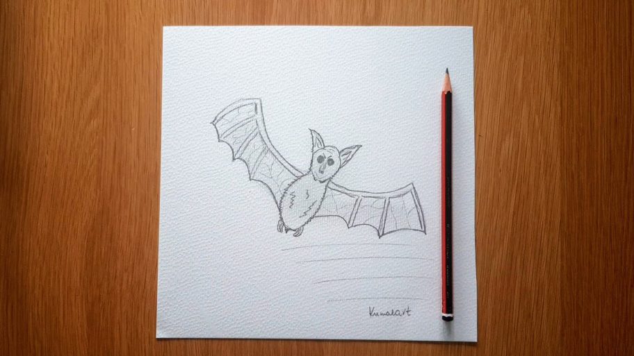 Easy Bat Drawing