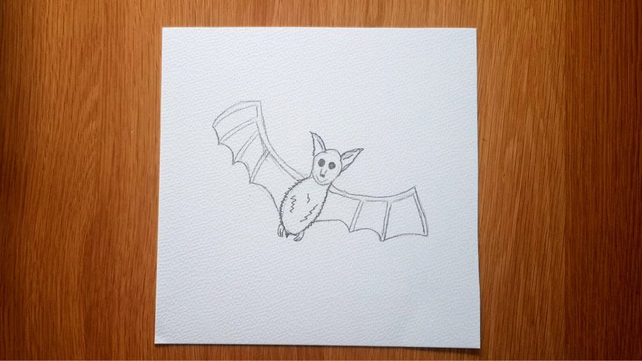 Easy Bat Drawing