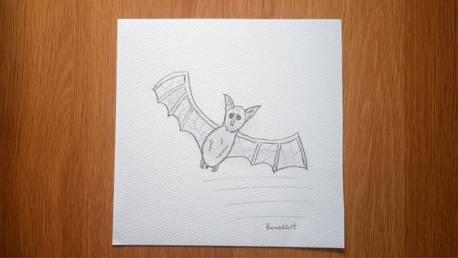 Easy Bat Drawing