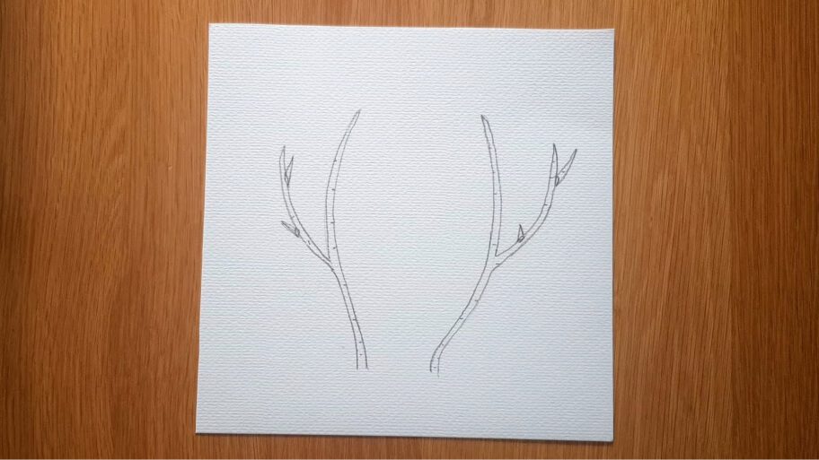 How to Draw Antlers Easy