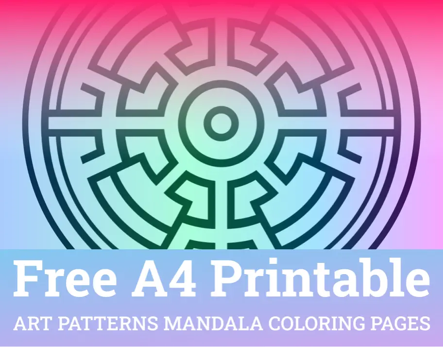 Art Patterns Mandala Coloring Pages