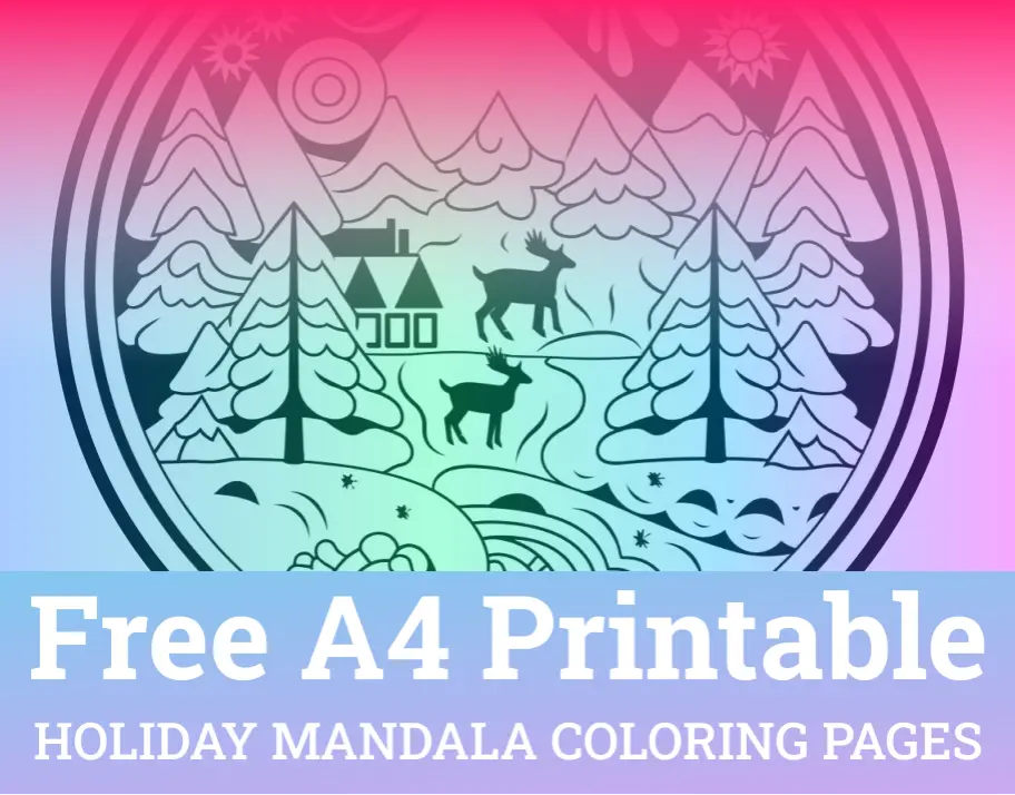 Holiday Mandala Coloring Pages