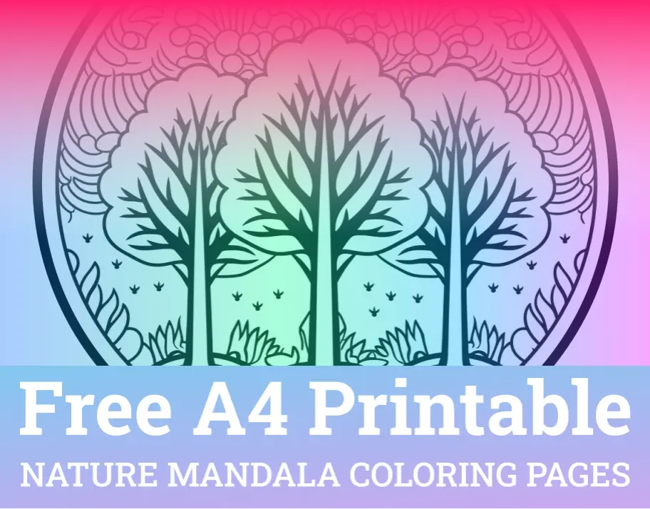 Nature Mandala Coloring pages