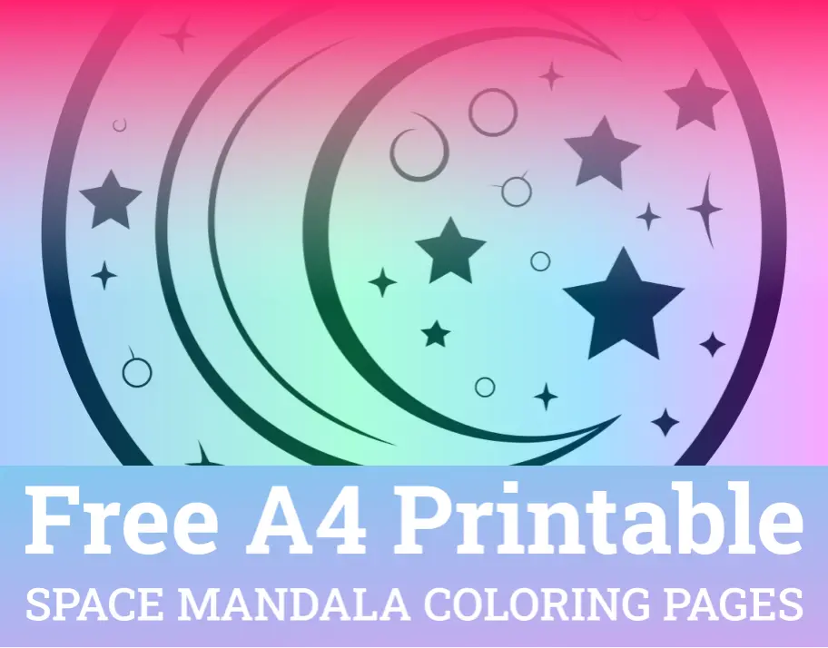 Space Mandala Coloring Pages