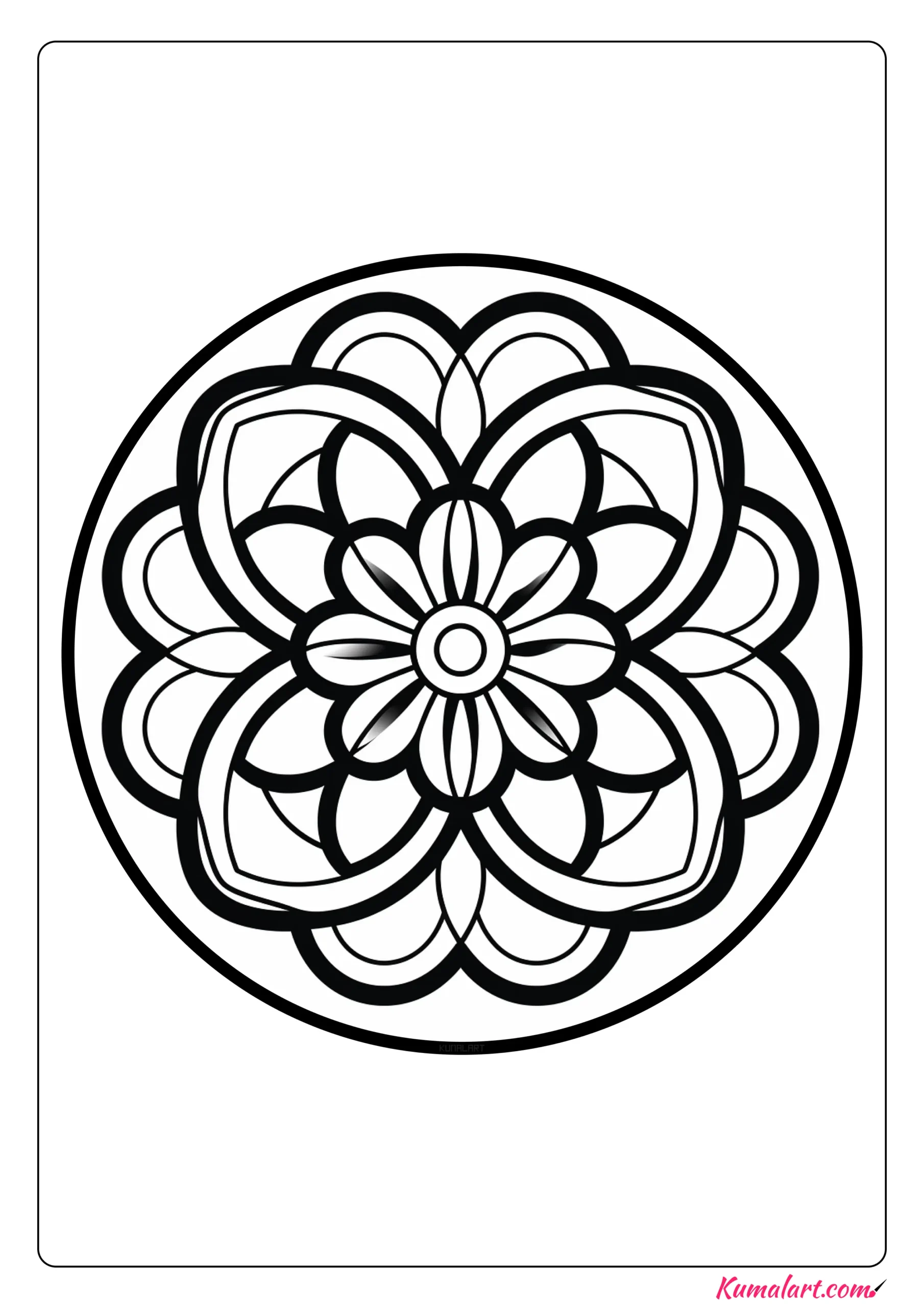 Abstract Coloring Page