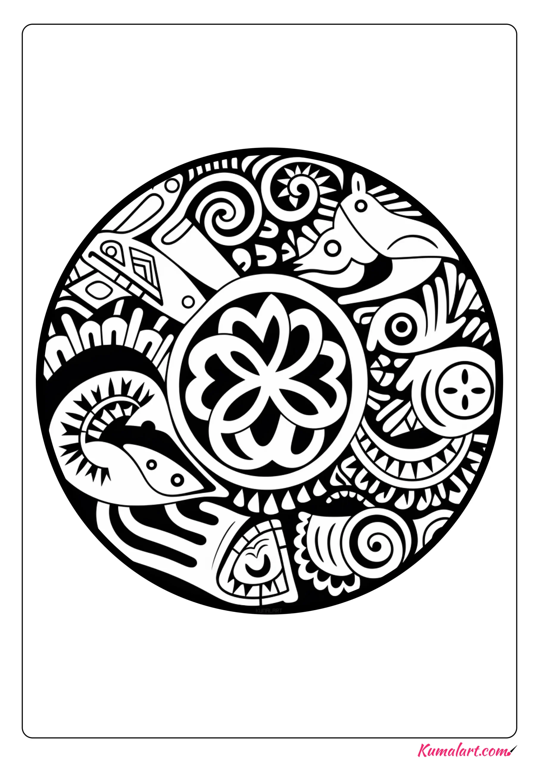 Balancing Stress Relief Coloring Page