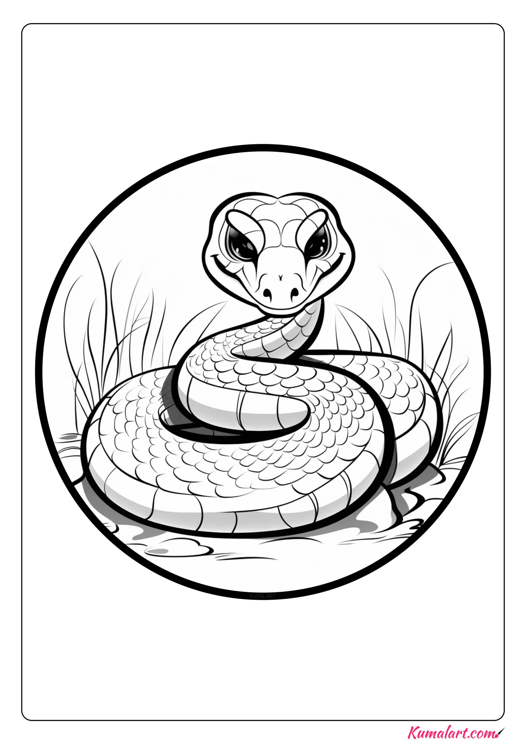 Crotalus Lepidus Rattle Snake Coloring Page