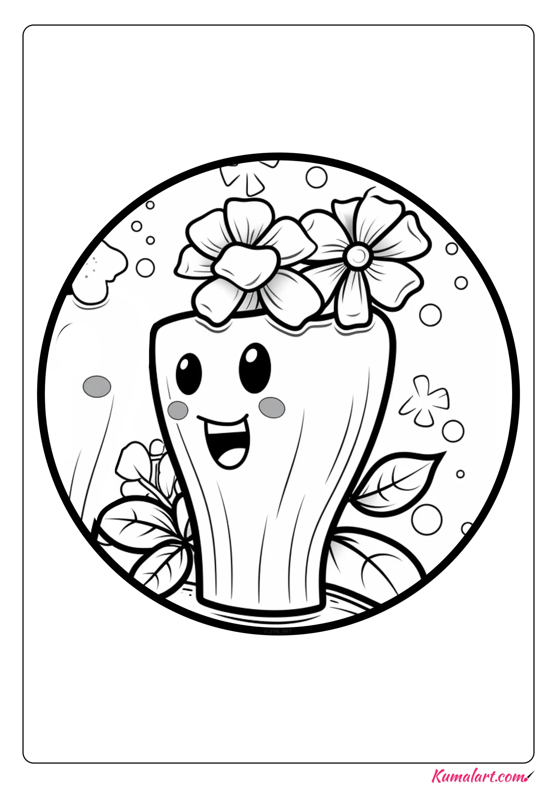 Delicate Tooth Brushing Coloring Page