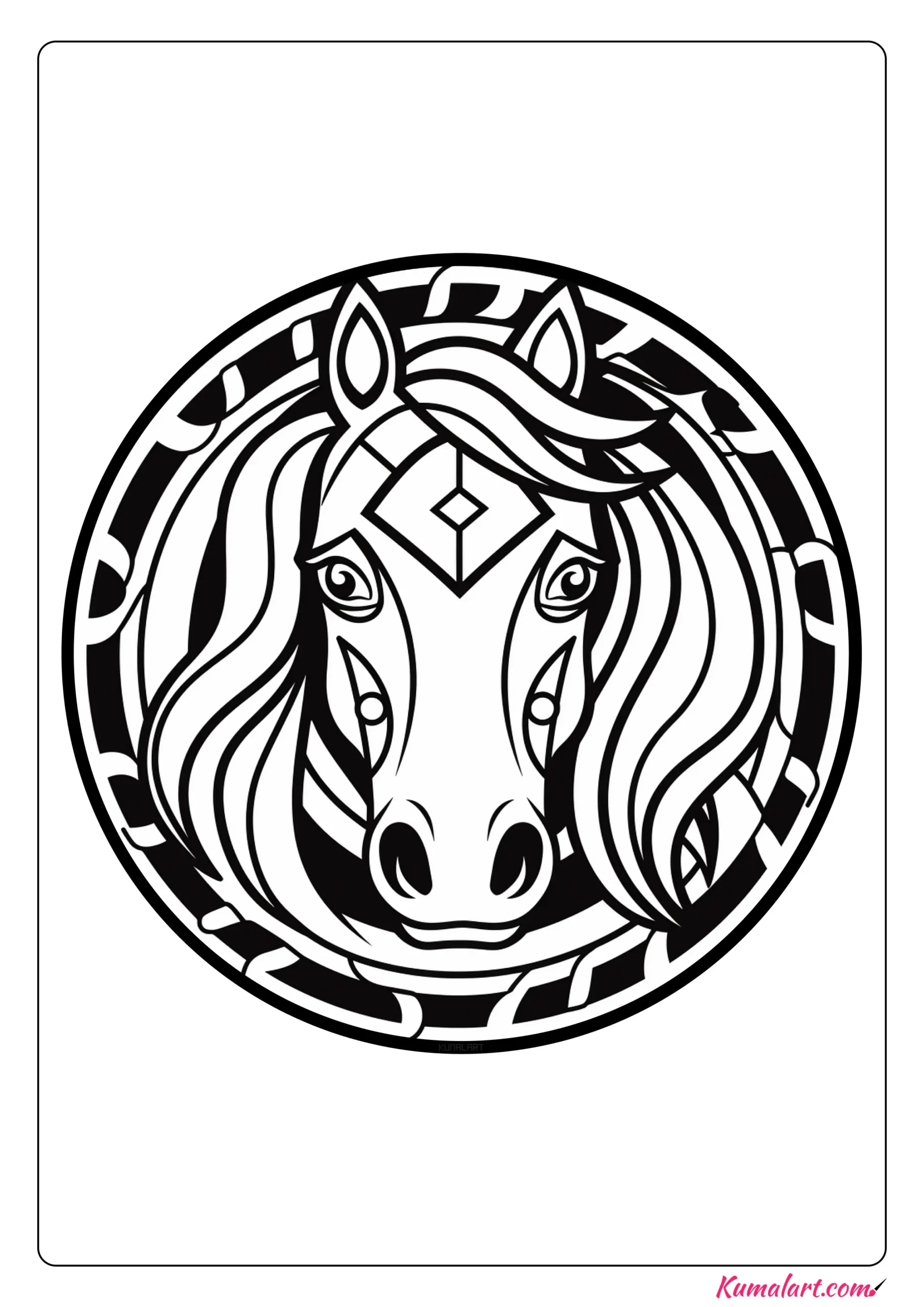 Felix the Horse Coloring Page