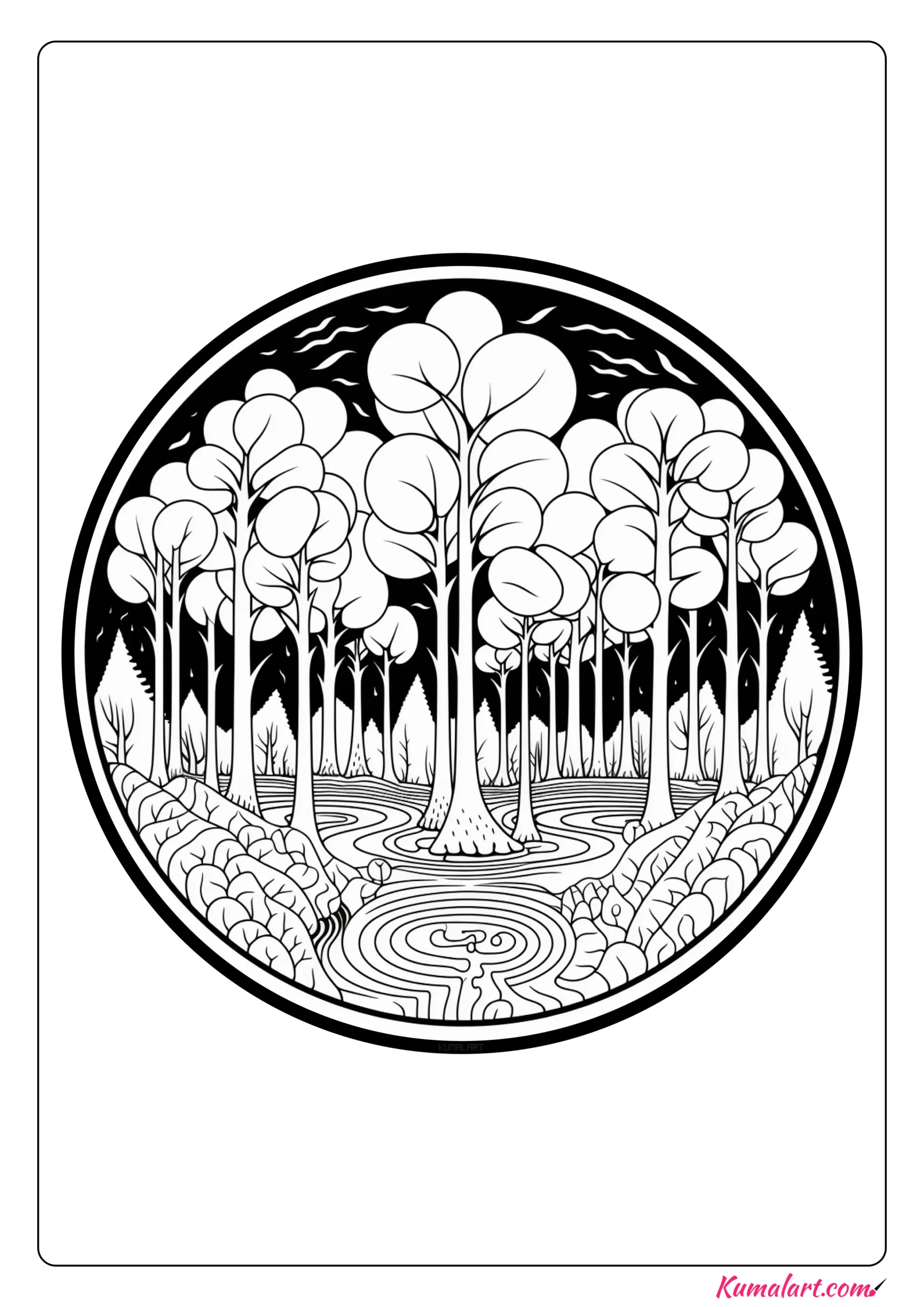 Fragrant Rainforest Coloring Page