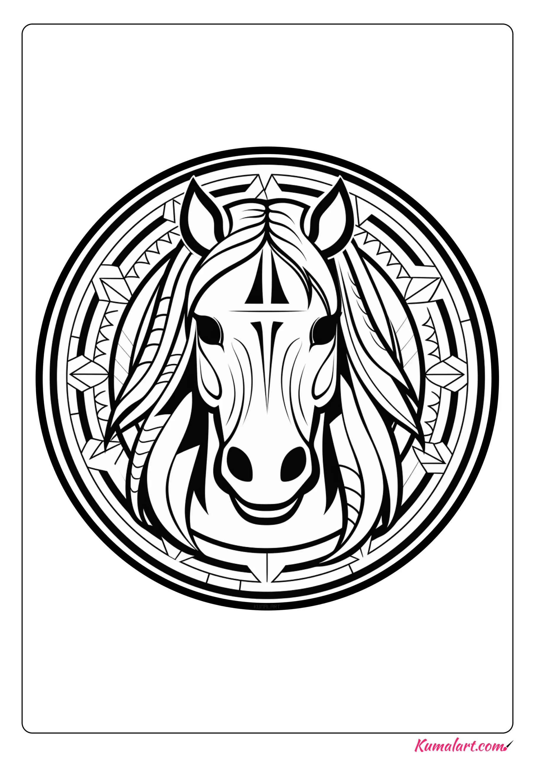 Max the Horse Coloring Page