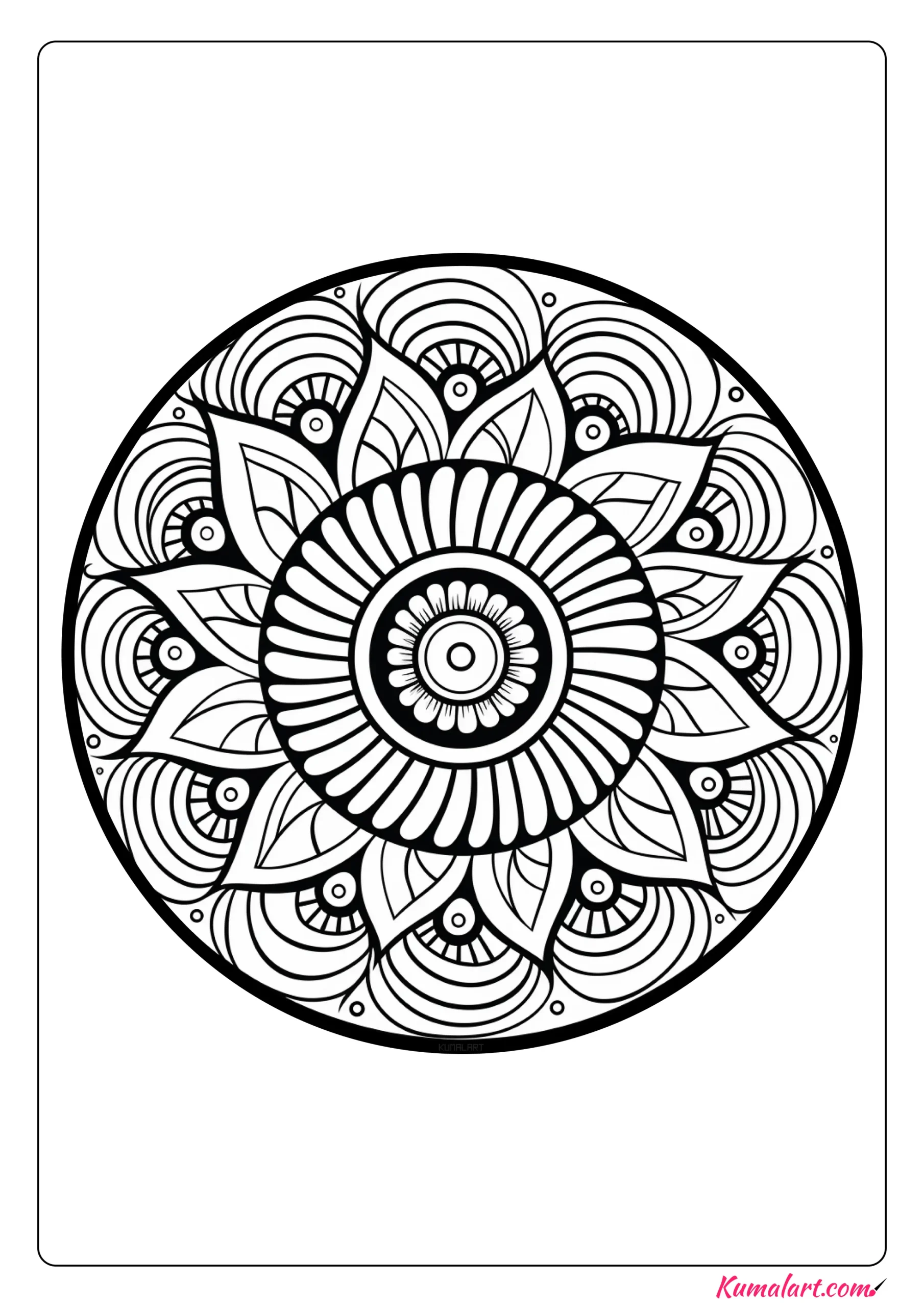 Renewing Therapeutic Coloring Page