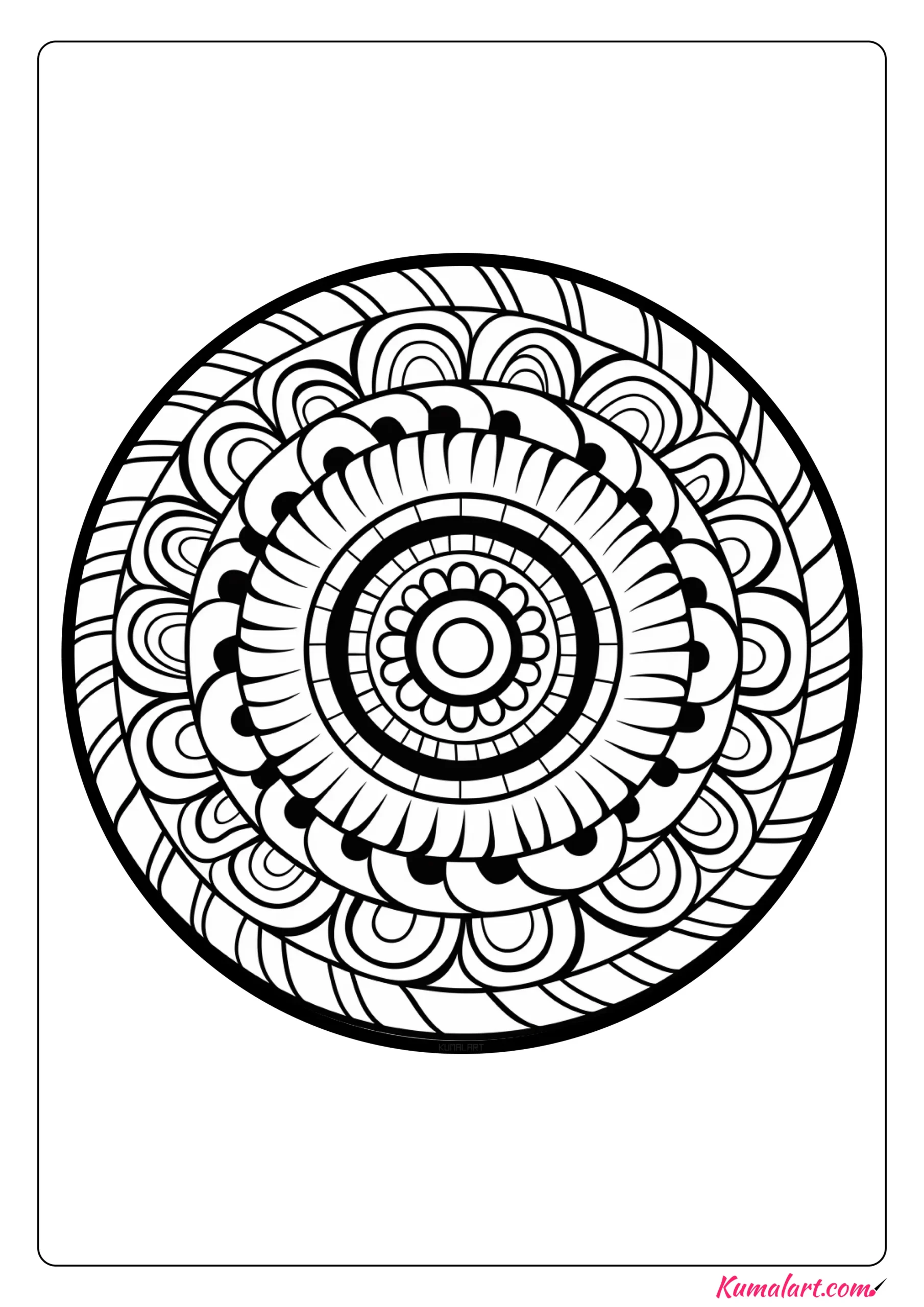 Revitalizing Therapeutic Coloring Page