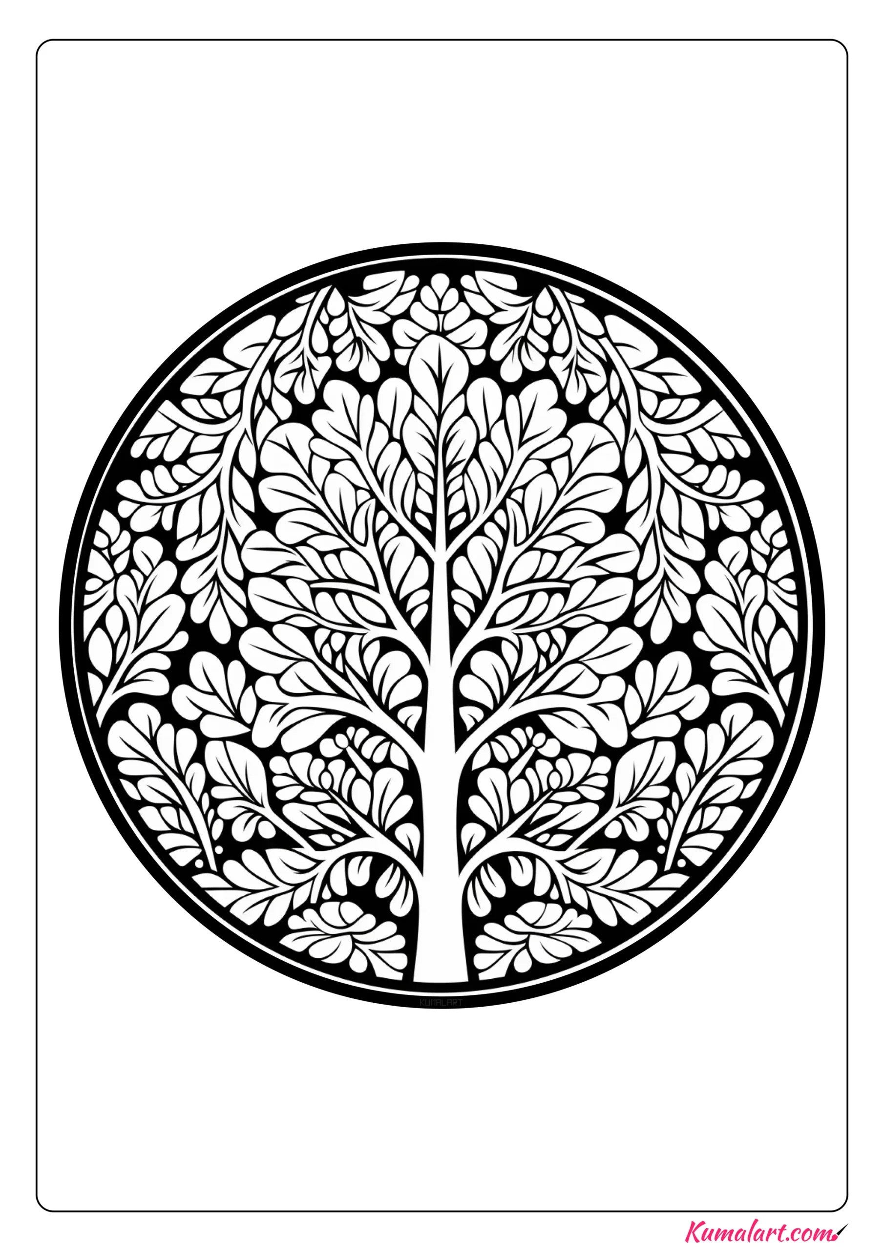 Untouched Forest Coloring Page