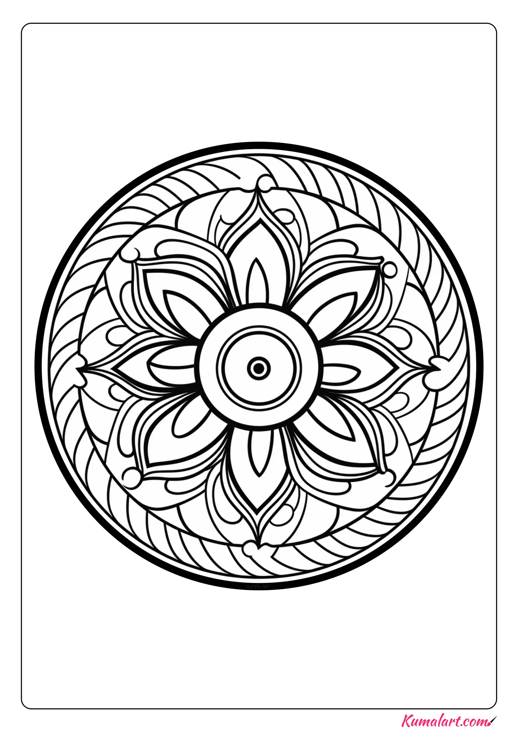 Uplifting Therapeutic Coloring Page