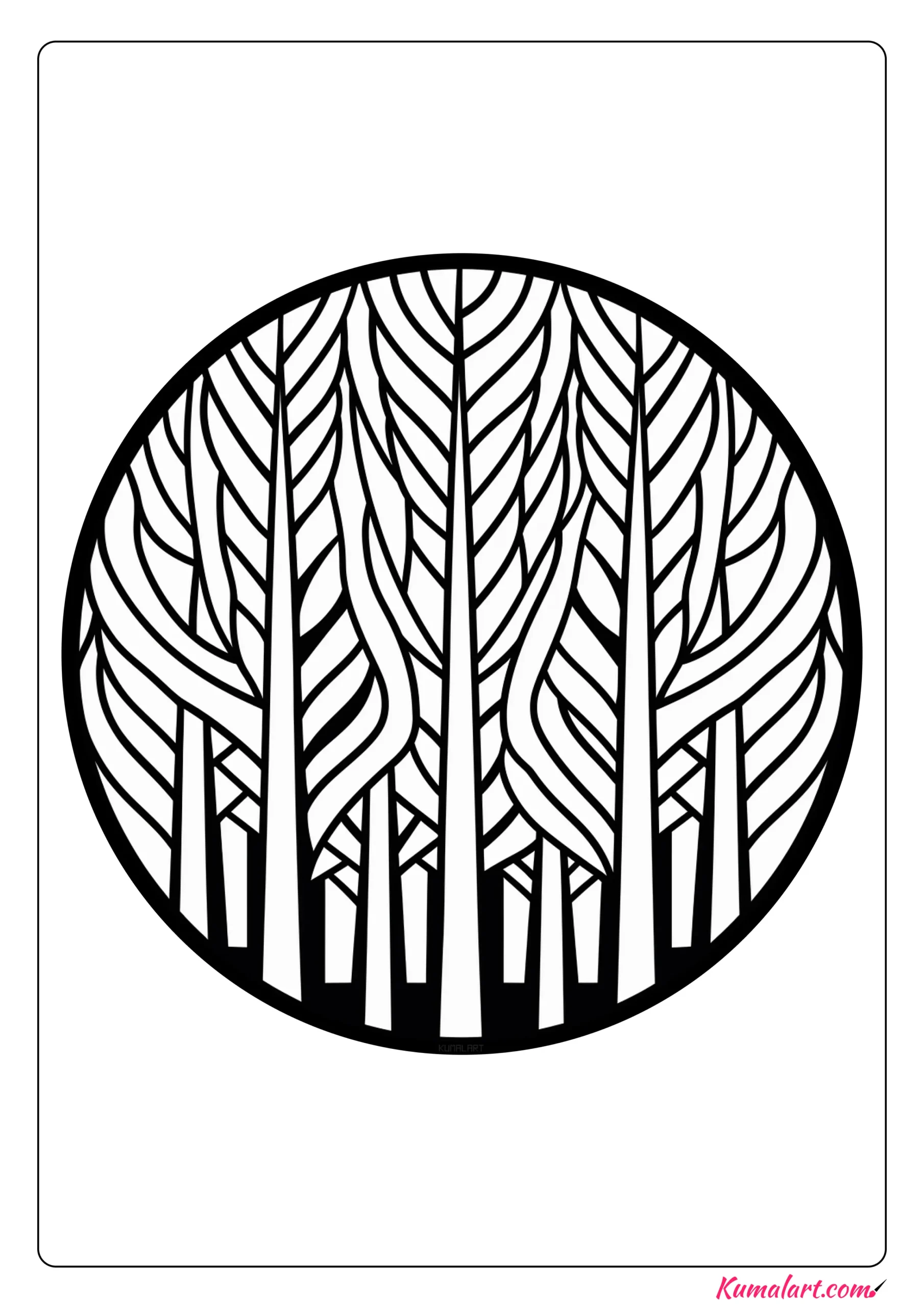 Wild Forest Coloring Page
