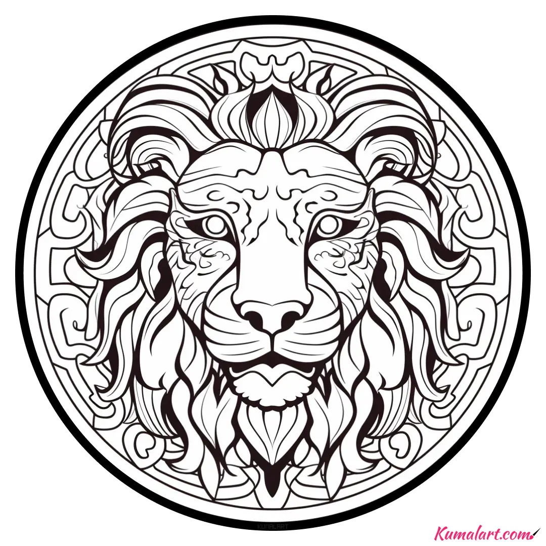 c-felix-the-lion-coloring-page-v1