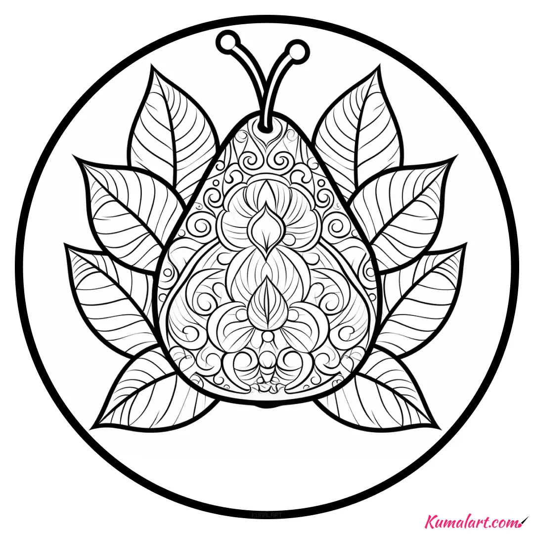 c-fresh-pear-coloring-page-v1
