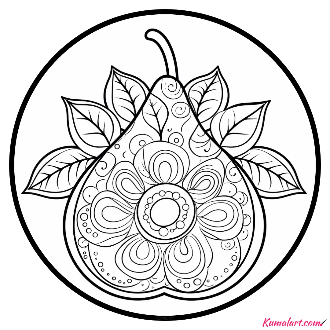 c-green-pear-coloring-page-v1