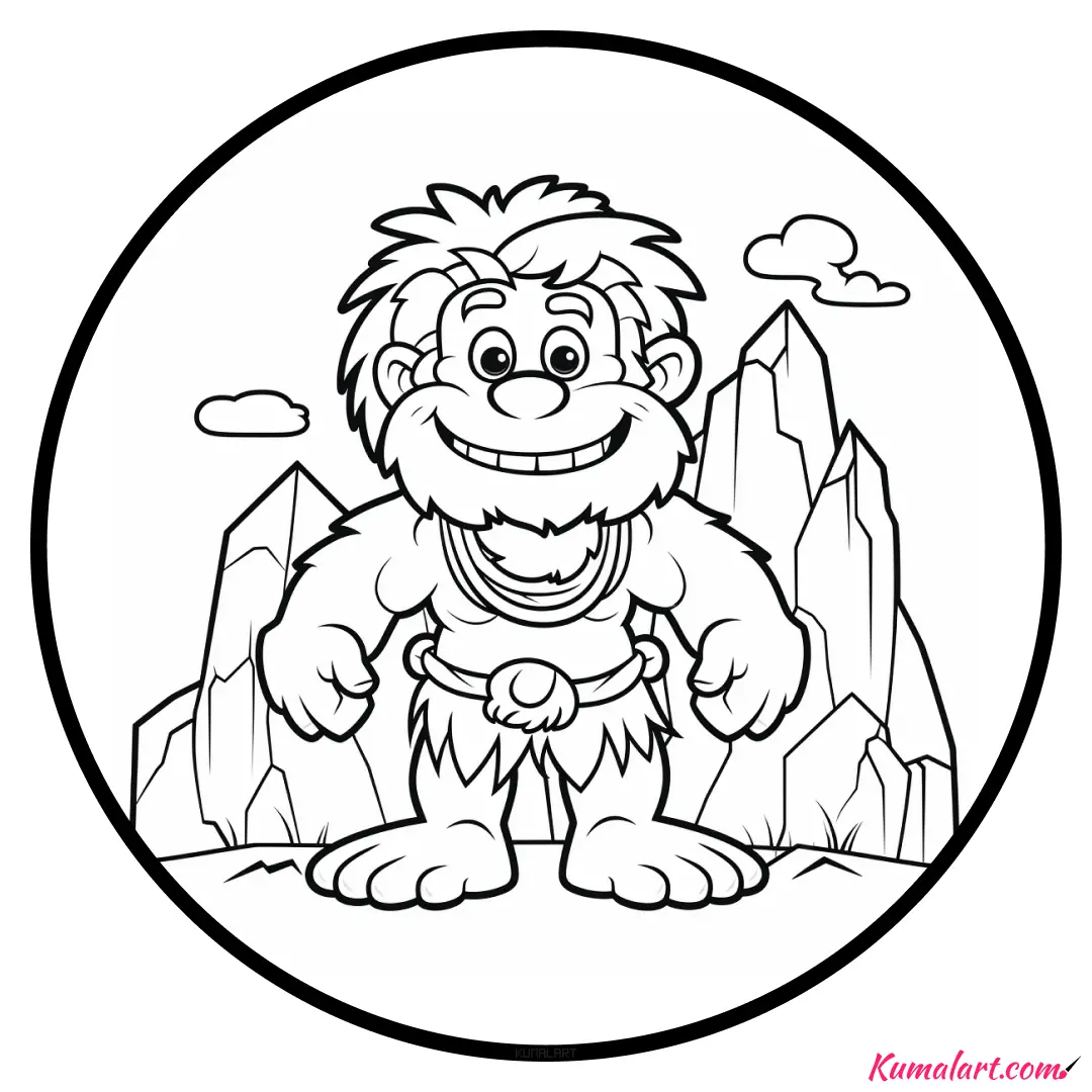 c-krug-the-caveman-coloring-page-v1