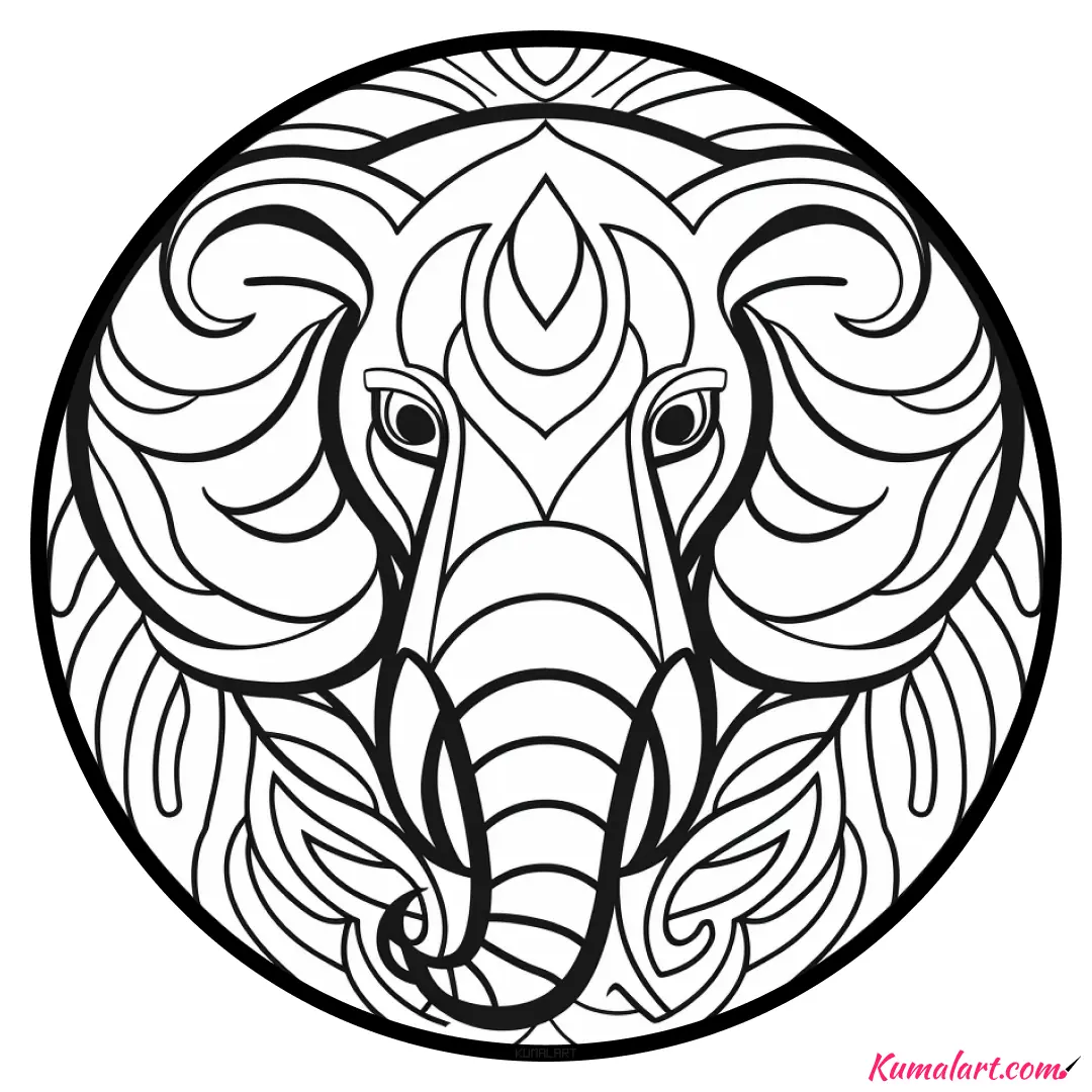 c-leon-the-elephant-mandala-coloring-page-v1