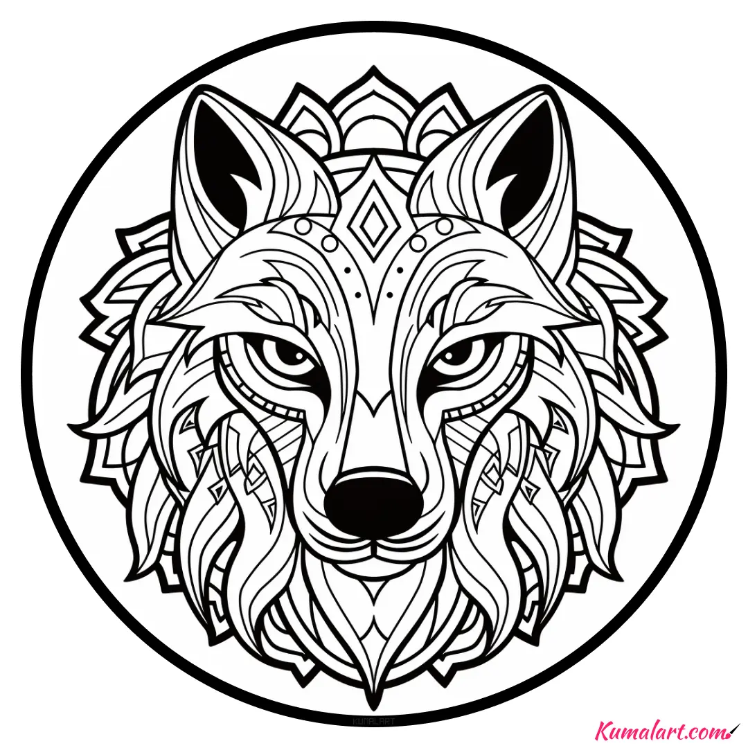 c-leon-the-wolf-mandala-coloring-page-v1