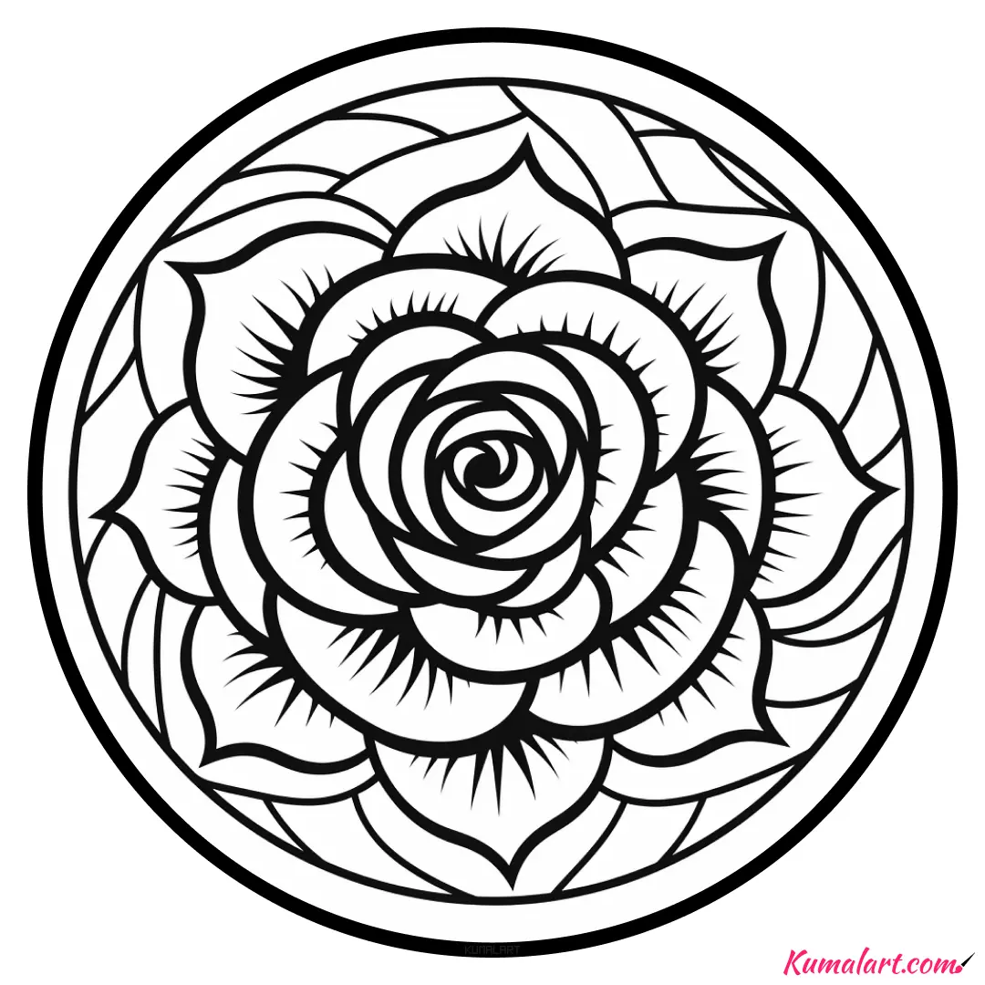 c-lucky-rose-mandala-coloring-page-v1
