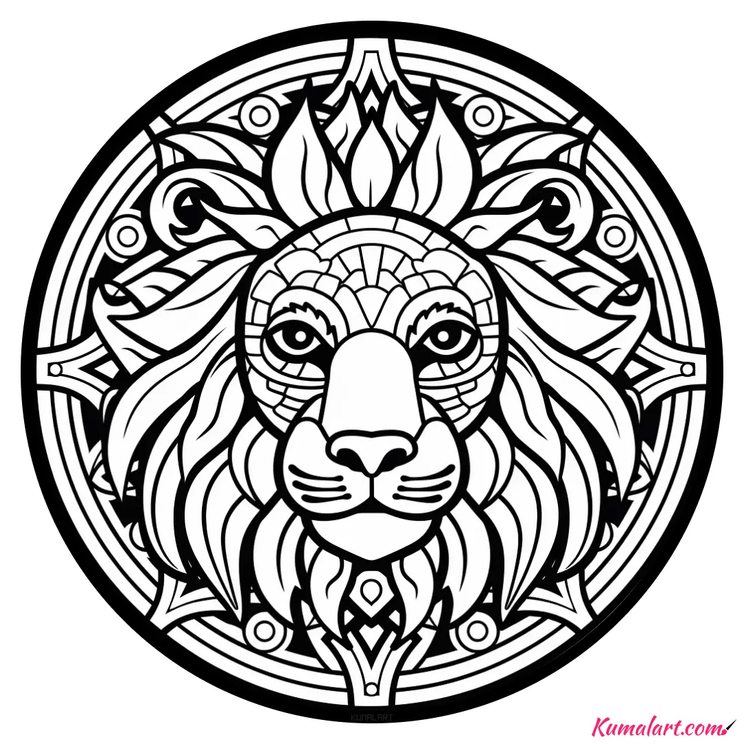 c-oscar-the-lion-coloring-page-v1