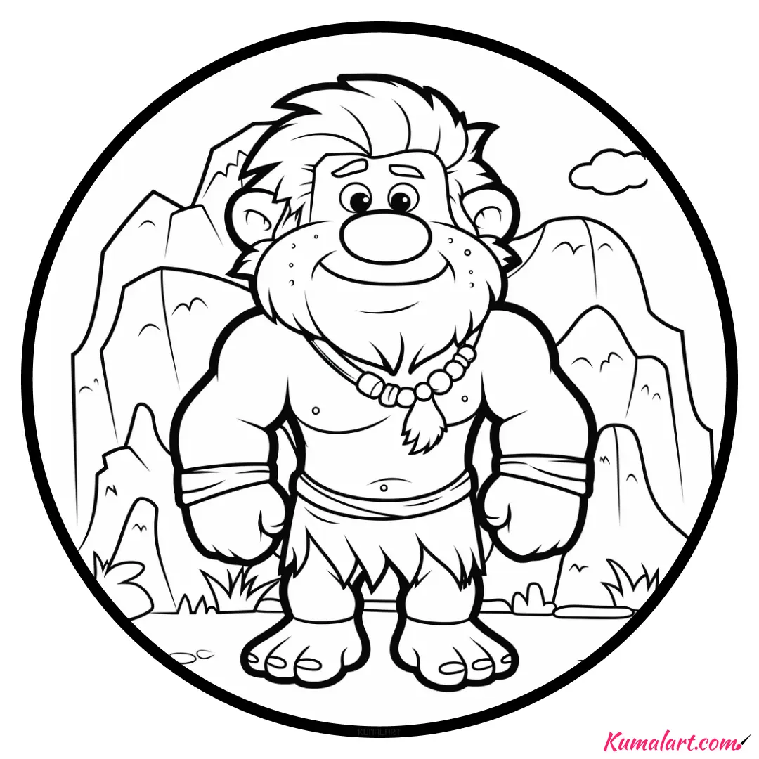 c-zok-the-caveman-coloring-page-v1