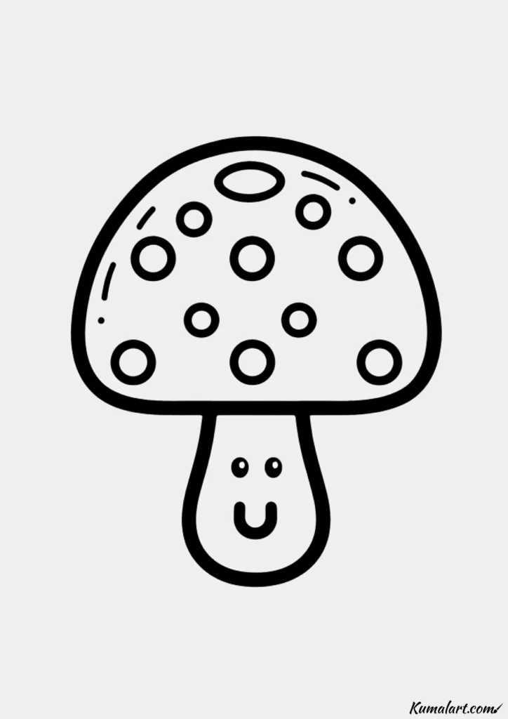 easy cute mushroom door knocker drawing ideas