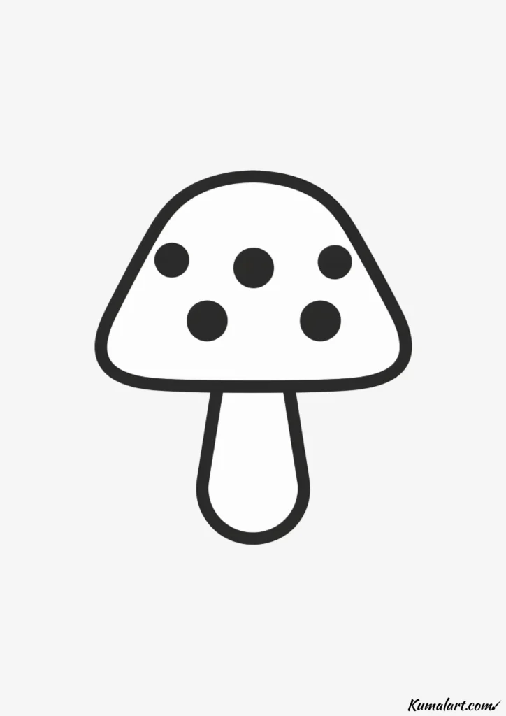easy cute mushroom rattle drawing ideas