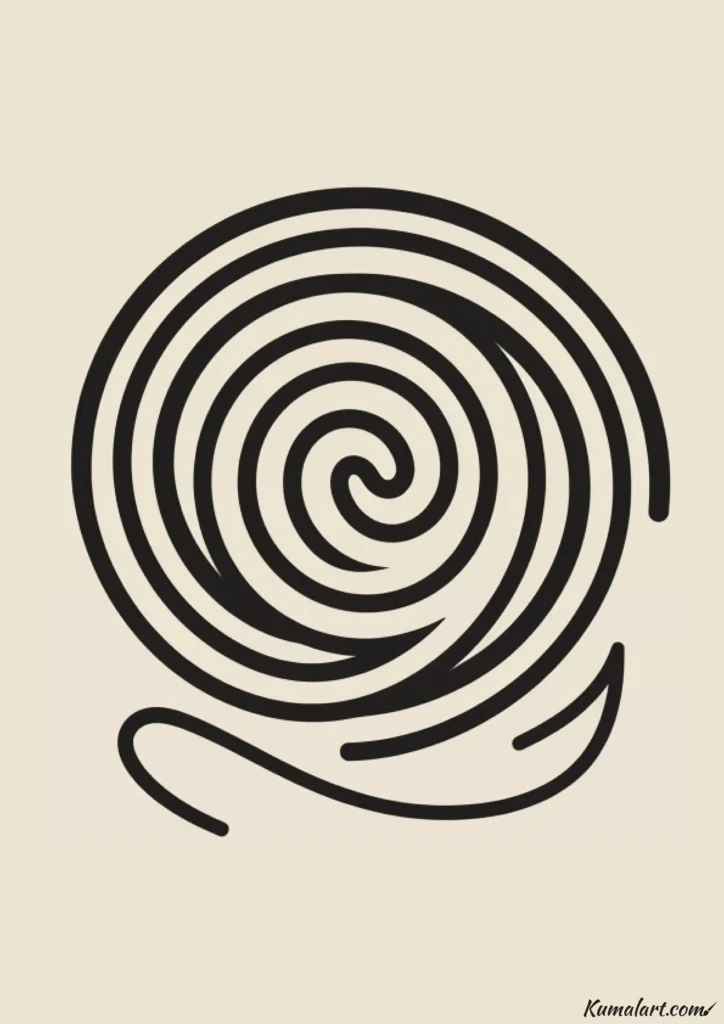 easy cute swirly spirals drawing ideas
