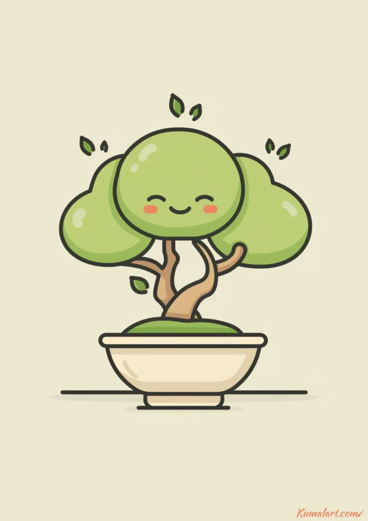 easy cute bonsai tree sprite drawing ideas